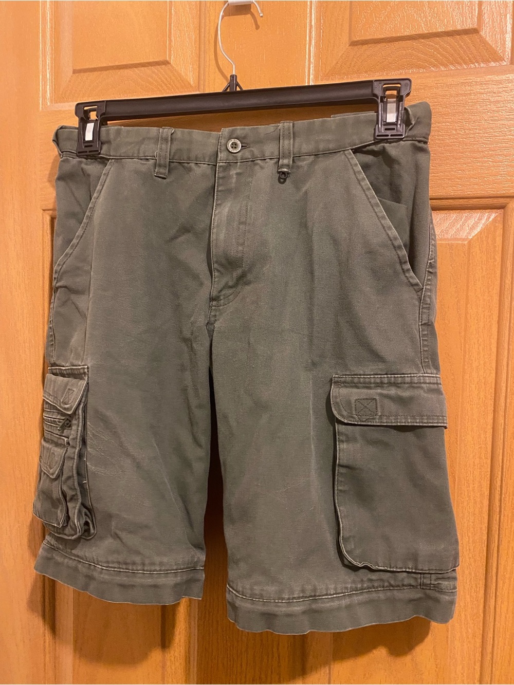 Classic Kids Cargo Shorts in Olive Green